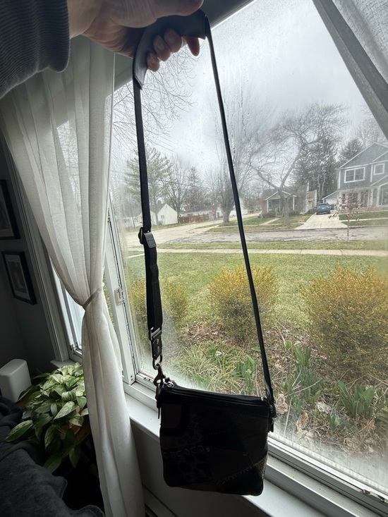 Coach Black Patchwork Crossbody - Picture 3 of 8